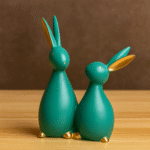GGS Resin Rabbit Bunny Pair for Home Decor