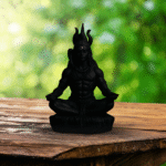 GGS Lord Shiva Sculpture 3.5 inch Black 3D printed UV Resin for car dashboard, Home and Table Decor