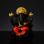 GGS Orange Ganesh Backflow Cone Holder for Home Pooja Room Decor
