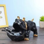 GGS Resin Classic Bulldog Storage Holder Showpiece for Home Decor, Table, Desk and Counter top, Gifts
