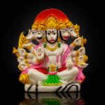 Panchamukhi Hanuman Idol for Puja, Home Decor, White, 15 cm