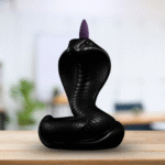 Black Cobra Dhoop Batti Fountain Holder for Home Puja Room Decor