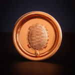 GGS Rose Gold Copper Polished Tortoise Vastu Plate for Good Luck in Career and Business