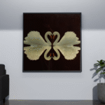 Eternal Grace” – Swan Love Framed Wall Art (3D Embellished)